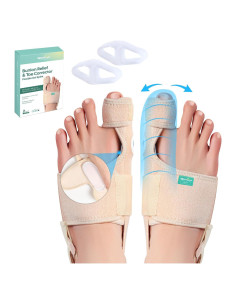 Corrector de Juanetes Welnove - Férula Ortopédica Beige - 2 Unidades