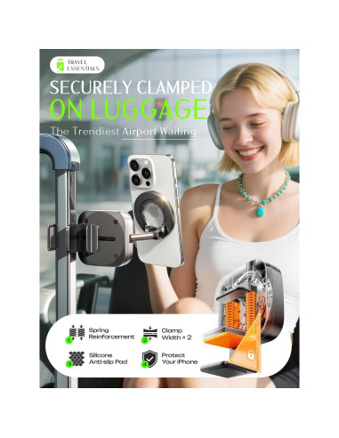 Soporte para Teléfono MagSafe LISEN para Viaje en Avión