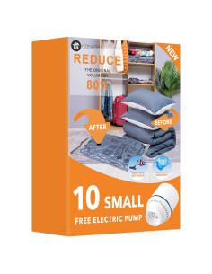 10 Bolsas de Almacenamiento al Vacío GONGSHI con Bomba Eléctrica