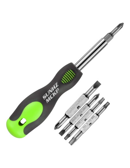 Destornillador 8 en 1 SUNHZMCKP, portátil y ergonómico