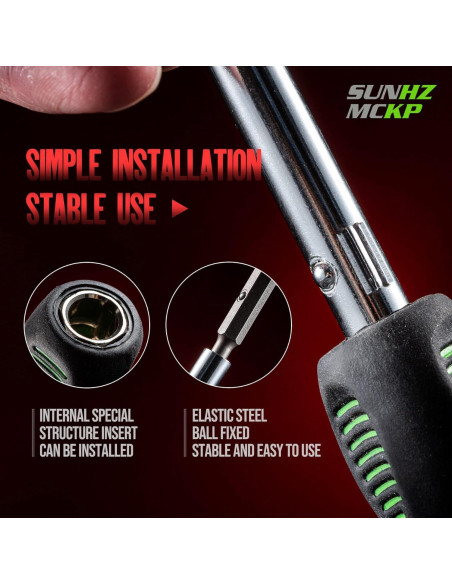 Destornillador 8 en 1 SUNHZMCKP, portátil y ergonómico