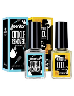 Kit de Cuidado de Cutículas Teenitor con Removedor y Aceite 20ml