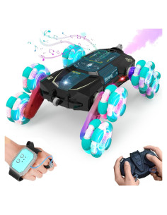 Coche Acrobático RC GLUISEUR 8WD Control Remoto Gestos Negro