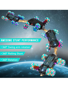 Coche Acrobático RC GLUISEUR 8WD Control Remoto Gestos Negro 2