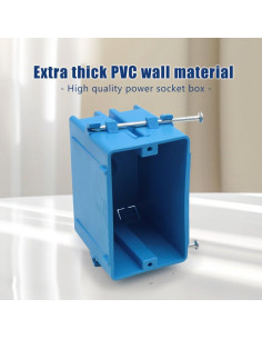 Caja de salida eléctrica XGGYA 1 gang azul 18 in ETL 2