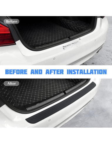 Protector de Parachoques Trasero XINLIYA Universal Negro 90 cm