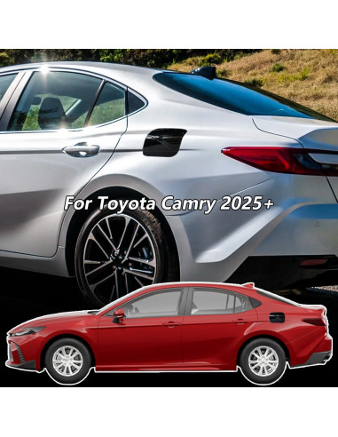 Cubierta de Tanque de Combustible Toyota Camry 2025 ABS Negro