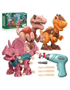 Juguete de Dinosaurio Desmontable Laradola con Taladro Eléctrico