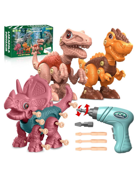 Juguete de Dinosaurio Desmontable Laradola con Taladro Eléctrico