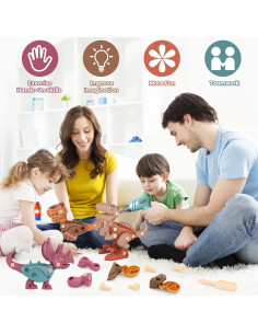 Juguete de Dinosaurio Desmontable Laradola con Taladro Eléctrico 2