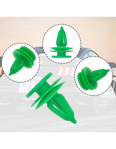 100 Clips de Retención 8mm TOPCNOEM para Chrysler y Dodge