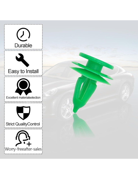 100 Clips de Retención 8mm TOPCNOEM para Chrysler y Dodge