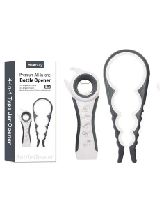 Abrebotellas Manual Maxracy Gris para Manos Débiles y Artritis