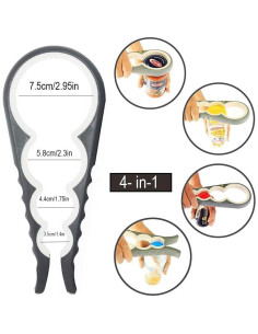 Abrebotellas Manual Maxracy Gris para Manos Débiles y Artritis 2