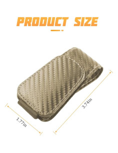 Soporte Magnético para Gafas AICEL de Cuero Microfibra 2