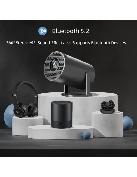 Proyector Mini Inteligente DwellDreams HY300 Pro 4K WiFi Bluetooth
