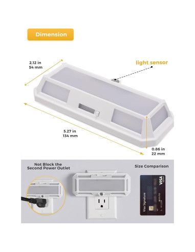 Luz Nocturna LED Regulable L LOHAS 2W 250LM Blanco Suave