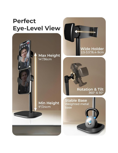 Soporte Ajustable Cooper ChatStand para Teléfono 23-36 cm Soporte Ajustable Cooper ChatStand para Teléfono 23-36 cm