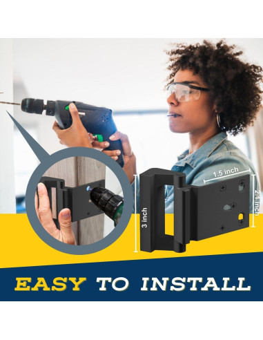 Cerradura de Seguridad Byssens para Puertas Inversas 7.62 cm