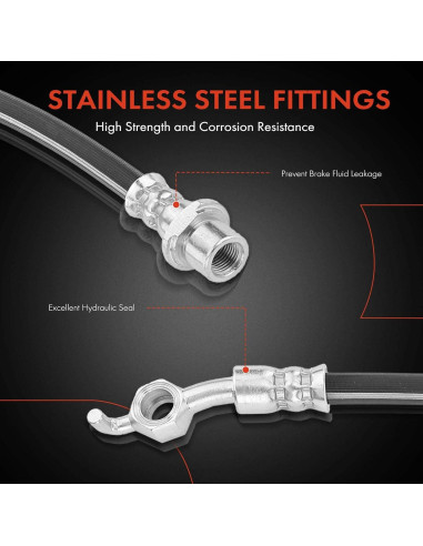 Manguera Hidráulica de Freno Delantera A-Premium para Toyota