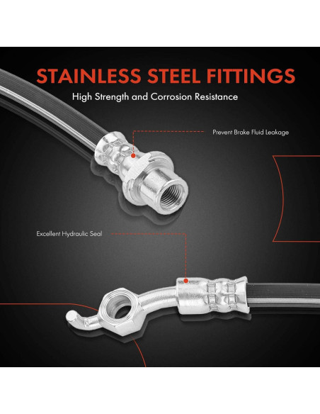 Manguera Hidráulica de Freno Delantera A-Premium para Toyota