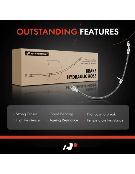 Manguera Hidráulica de Freno Delantera A-Premium para Toyota