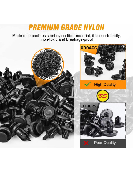 Kit de Clips de Retención GOOACC 83 Piezas para Honda y Toyota