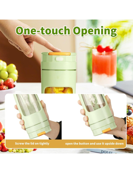 Vaso Mezclador USB Aojudic 600ml Portátil para Batidos y Jugos Vaso Mezclador USB Aojudic 600ml Portátil para Batidos y Jugos