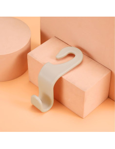 Ganchos para Reposacabezas de Auto Hanemia 4PCS Beige 2