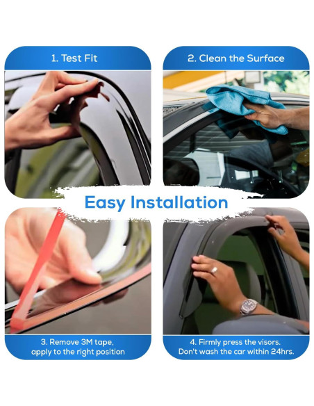 Visera de Ventana Lateral Immortal Group para Ford Bronco/F150/F250/F350 1980-1996