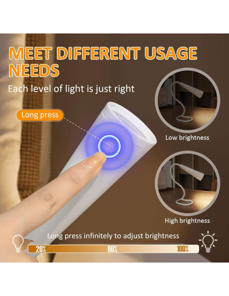 Luz de Lectura LED Cheerio C13-Light Recargable USB 1200mAh