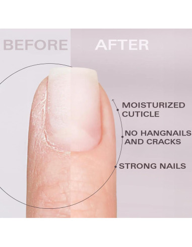 Bolígrafo de Aceite para Cutículas Beauty Power - Fresa, Fortalecedor de Uñas con Vitamina E