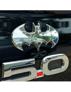 Emblema de Auto Fan Emblems Batman Batwing 3D Cromo 9.5x4.6cm 2