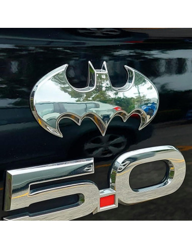 Emblema de Auto Fan Emblems Batman Batwing 3D Cromo 9.5x4.6cm