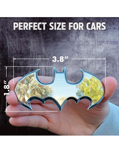 Emblema de Auto Fan Emblems Batman Batwing 3D Cromo 9.5x4.6cm
