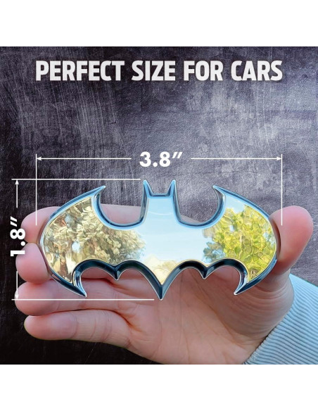 Emblema de Auto Fan Emblems Batman Batwing 3D Cromo 9.5x4.6cm