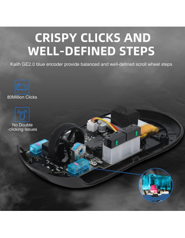 Ratón Gaming Inalámbrico A.JAZZ AJ139 G Pro 59g 26000DPI