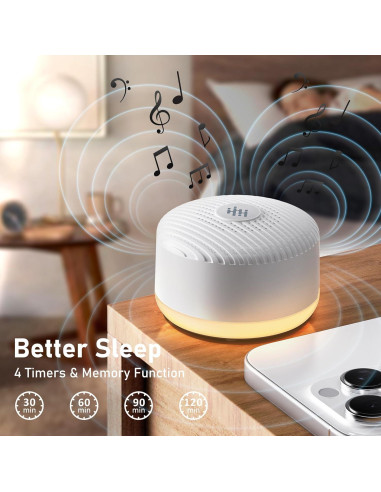 Máquina de Sonido Blanco XSUTIC LZD-B1 Recargable con Luz