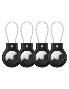 Soporte para llavero AirTag Meliya - 4 fundas de bloqueo