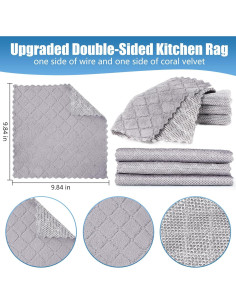 Paños de Limpieza Doble Cara Veluvonas 3pcs 25x25cm 2