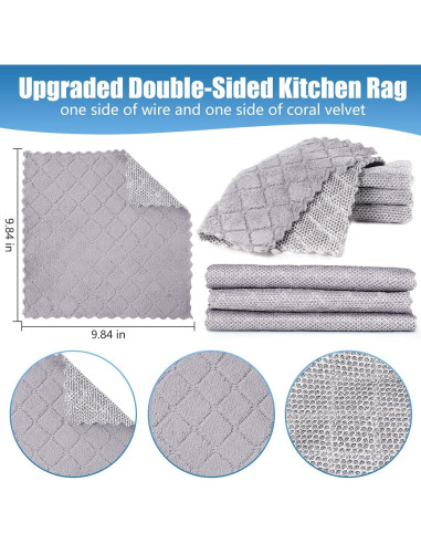 Paños de Limpieza Doble Cara Veluvonas 3pcs 25x25cm