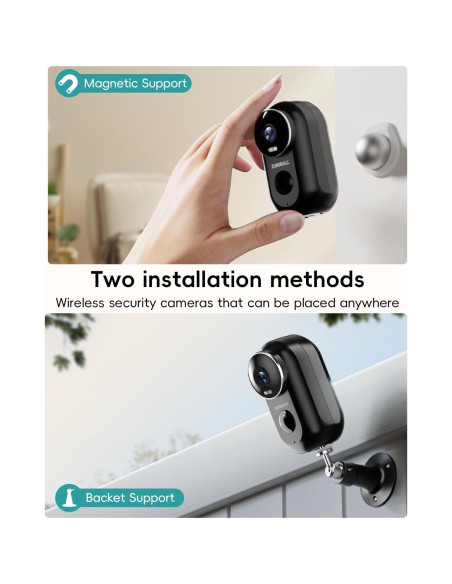 Cámaras de Seguridad Inalámbricas ZUMIMALL 2K para Exterior - 4 Paquetes Cámaras de Seguridad Inalámbricas ZUMIMALL 2K para Exterior - 4 Paquetes