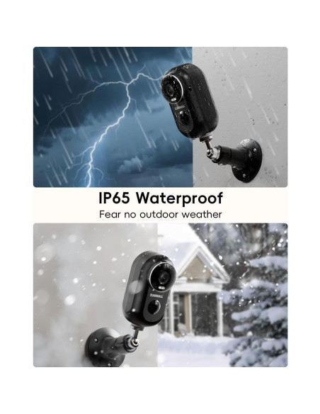 Cámaras de Seguridad Inalámbricas ZUMIMALL 2K para Exterior - 4 Paquetes Cámaras de Seguridad Inalámbricas ZUMIMALL 2K para Exterior - 4 Paquetes