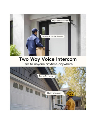 Cámaras de Seguridad Inalámbricas ZUMIMALL 2K para Exterior - 4 Paquetes