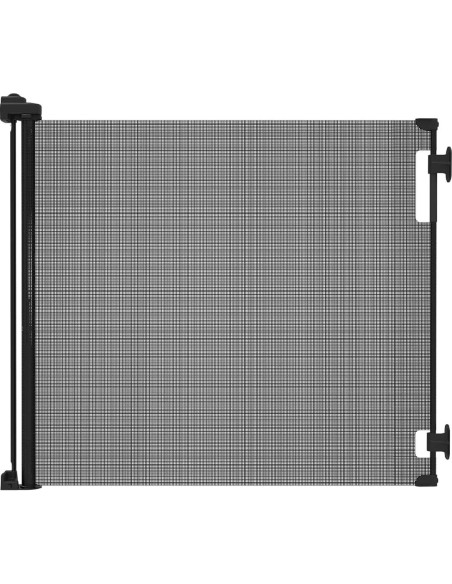 Puerta Retráctil Perma para Bebés y Mascotas 140x84 cm Negra
