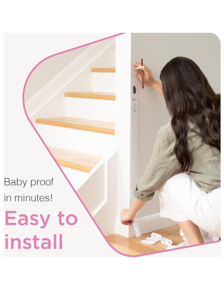 Puerta Retráctil Perma para Bebés y Mascotas 140x84 cm Negra