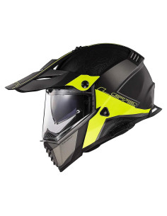 Casco de Aventura LS2 Helmets Blaze KPA Negro/HiViz XXX-Large