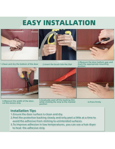 Barrera de Corrientes de Aire Vannesse para Puerta 99 cm