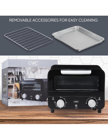 Horno de Tostadas COOK WITH COLOR WMT07 600W Negro