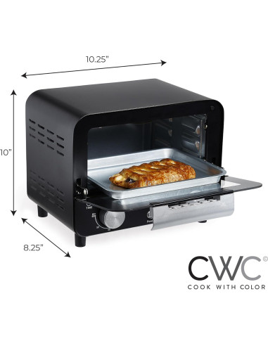 Horno de Tostadas COOK WITH COLOR WMT07 600W Negro